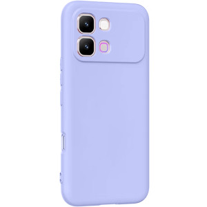 Чехол TPU GETMAN Liquid Silk Full Camera для Infinix Note Edge – Сиреневый