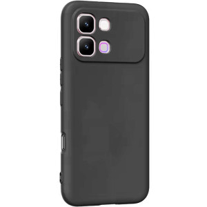 Чехол TPU GETMAN Liquid Silk Full Camera для Infinix Note Edge – Черный
