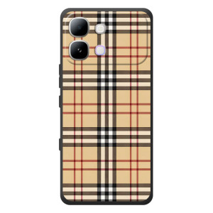 Чехол с Брендами одежды на Инфиникс Ноут Эдж (Burberry стиль)
