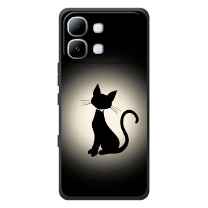 Чехол с принтом для Infinix Note Edge (AlphaPrint) Модные коты