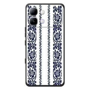Силиконовый Чехол на Infinix Note Edge с картинкой Вышиванки – Синяя вышиванка