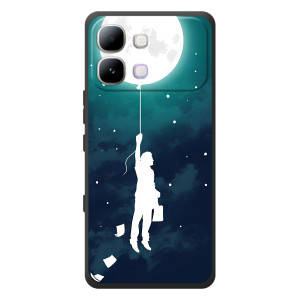 Чехол (ТПУ) с планетами на Infinix Note Edge – To The moon
