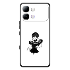 Чехлы Венсдей на Infinix Note Edge Уэнсдей (AlphaPrint)