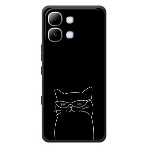 Чехол с рисунком кот на Infinix Note Edge