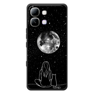 Чехол с рисунком кот на Infinix Note Edge