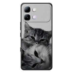 Чехол с рисунком кот на Infinix Note Edge