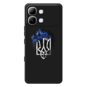 Чехол с украинским гербом на Infinix Note Edge (Герб с цветком)