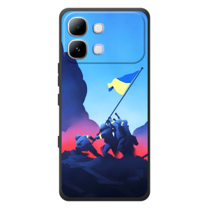 Чехол с украинским воином на Infinix Note Edge (Украинский прапор)