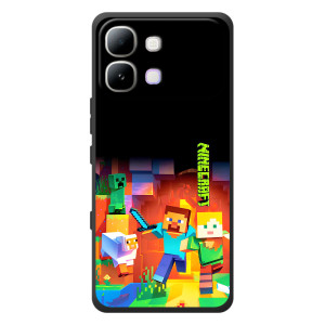 Чехлы для Infinix Note Edge (Персонажи Майн Крафт) (Герой Майнкрафт)