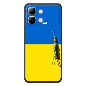 Силиконовый бампер с принтом (ПАТРИОТ) для Infinix Note Edge (Мрія)
