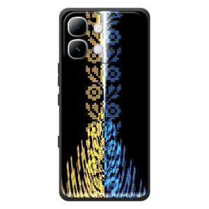 Силиконовый Чехол на Infinix Note Edge (Патриотическая вышиванка)
