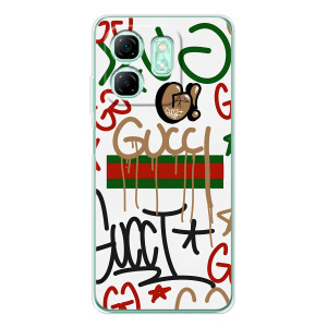 Брендновые Чехлы для Infinix Smart 10 HD - (PREMIUMPrint) (Стиль GUUCI)