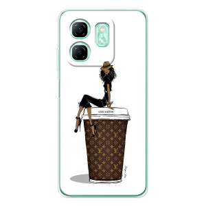 Чехлы Луи Витон для Infinix Smart 10 HD (AlphaPrint - LOUIS VUITTON) – кофе LOUIS VUITTON