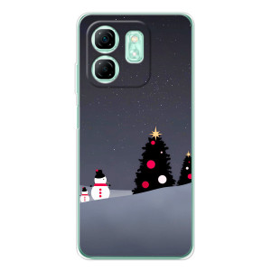 Чехлы на Новый Год Infinix Smart 10 HD (Снеговички)