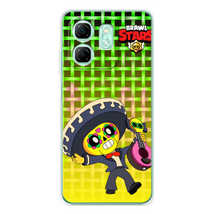 Чехлы Brawl Stars для Infinix Smart 10 HD (AlphaPrint) – Поко в самбреро