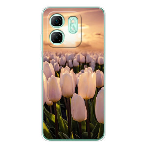 Чохли з картинкою (Тюльпани) на Смарт 10 HD – Захід з квітами