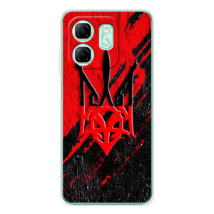 Чохли УПА (Червоно-Чорний) на Infinix Smart 10 HD – Герб в кольорах УПА