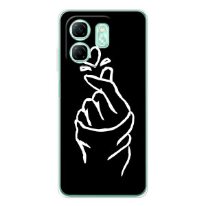 Чохол (Знак сердечка) для Infinix Smart 10 HD – Сердечко на чорному