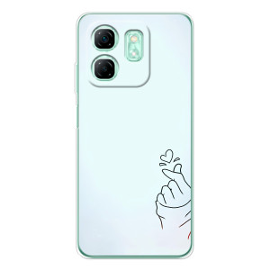 Чохол (Знак сердечка) для Infinix Smart 10 HD – Сердечко на блакитному