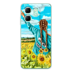 Чехол для Патриота Украины Infinix Smart 10 HD - (AlphaPrint) (Украиночка)