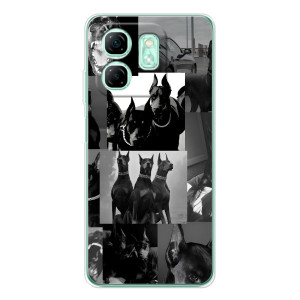 Чехол ДОБЕРМАН для Infinix Smart 10 HD – Коллаж Доберман