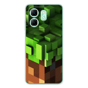 Чехол Майнкрафт на Infinix Smart 10 HD (AlphaPrint) Minecraft – текстура Майнкрафт