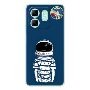 Чехол NASA для Infinix Smart 10 HD (AlphaPrint) – Мальчик в шлеме