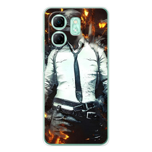 Силиконовый чехол с картинкой "Герой Pubg" на Infinix Smart 10 HD – Man Пубг
