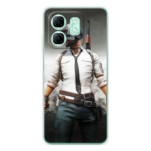 Силиконовый чехол с картинкой "Герой Pubg" на Infinix Smart 10 HD – Пабг