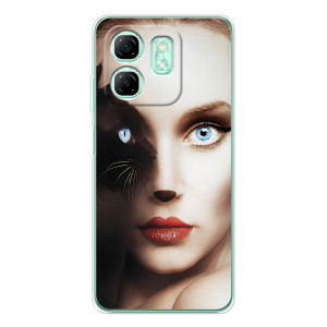 Бампер з зображенням Котиків для Смарт 10 HD (Жінка кішка)