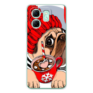 Бампер для Infinix Smart 10 HD с картинкой "Песики" (Грустная собака)