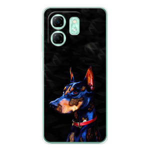 Бампер для Infinix Smart 10 HD с картинкой "Песики" (Собака Мопс)