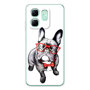 Бампер для Infinix Smart 10 HD с картинкой "Песики" (В очках)