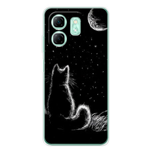 Чехол с принтом для Infinix Smart 10 HD (AlphaPrint) Модные коты