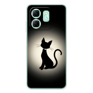 Чехол с принтом для Infinix Smart 10 HD (AlphaPrint) Модные коты