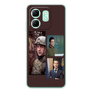 Чехол для Infinix Smart 10 HD (AlphaPrint - с принтом Зеленского)