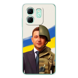 Чехол для Infinix Smart 10 HD (AlphaPrint - с принтом Зеленского)