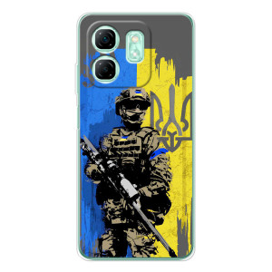 Чехлы с принтом (Воины ЗСУ) для  Infinix Smart 10 HD (Солдат ЗСУ)