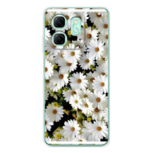 Чехол с ромашками на Infinix Smart 10 HD – Рамка в ромашках