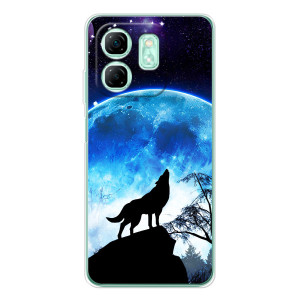 Чохол з Вовком на Infinix Smart 10 HD – Виє на місяць