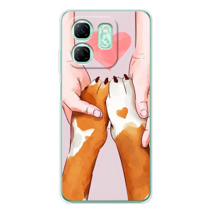 Чехол (ТПУ) Милые собачки для Infinix Smart 10 HD (Любовь к собакам)