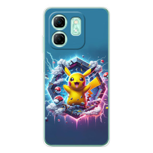 Чехол с Пикачу на Infinix Smart 10 HD – Лого Пикачу