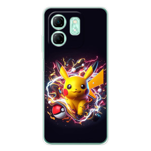 Чехол с Пикачу на Infinix Smart 10 HD – Пикачу с мячом