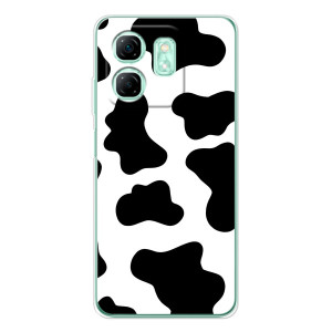 Чохол з принтом корови на Смарт 10 ХД (Чорний принт)