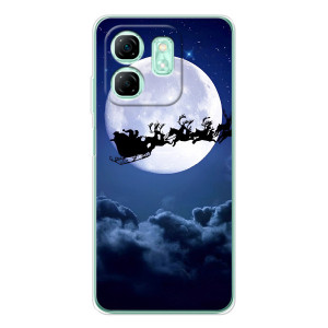 Новогодние Чехлы для Смарт 10 ХД (VPrint) – Санта - луна