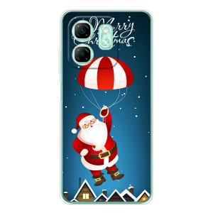 Чехол с зимним принтом для Смарт 10 HD – Дед Мороз