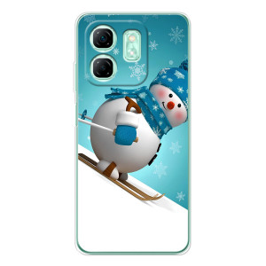 Чехол с зимним принтом для Смарт 10 HD – Лыжник