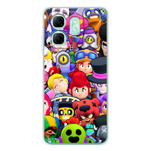 Силіконовый Чохол на Infinix Smart 10 HD з картинкою Brawl Stars – Персонажі