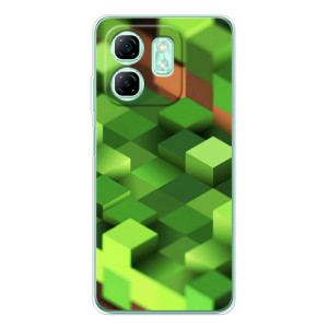 Чехлы для Infinix Smart 10 HD (Персонажи Майн Крафт) (Текстура)