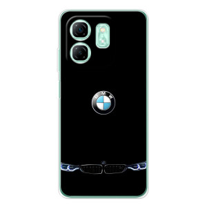 Силіконовий бампер з картинкою машини на Infinix Smart 10 HD – Чорний BMW